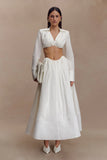 Greta Shirt Bra White