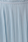 Amaris Gathered Plisse Maxi Skirt Pale Blue