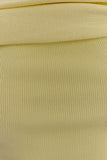 Irene Gathered Knit Maxi Skirt Lemon