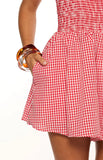 Robin Red Gingham Halter Playsuit