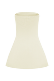 Anette Bandage Knit Strapless Top Ivory