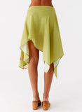 Kia Low Rise Asymmetrical Midi Skirt Jungle Floral