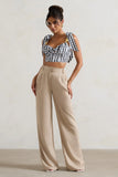 Hastings Stone High Waist Wide Leg Trousers