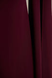Esme Burgundy Square Neck Maxi Dress With Cape Sleeves