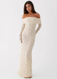 Yours Always Lace Maxi Dress Ivory