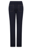 Remington V Front Straight Leg Jeans Indigo Blue
