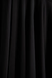 Jemima Black Satin Halter Neck Maxi Dress With Feather Trim