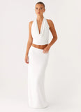 Ashi Maxi Skirt White