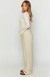 Cabo Cream Linen Blend Pants
