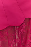 Aleena Satin And Lace Maxi Dress Dragonfruit