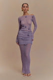 Orianna Orchid Knit Maxi Skirt Orchid