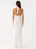 Charmed By You Maxi Dress White