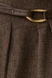 Romy Mini Skirt With Hardware Herringbone