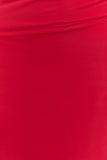 Therese Off Shoulder Ruched Maxi Dress Red