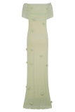Brynn Orchid Knit Maxi Dress Pastel Green