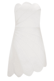 Atenea Satin Mini Dress White