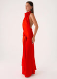 Rumina Sash Maxi Dress Tangerine