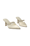 Karla Pearl Mule Ivory