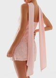 Vision Sequin Mini Dress Pink
