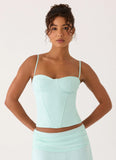 Tayana Corset Top Pistachio