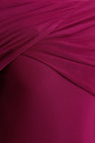 Aneira Burgundy High Neck Maxi Dress With Cape Sleeves