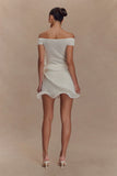 Haisley Off Shoulder Knit Top Ivory