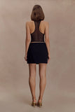 Dayana Cotton Mini Skirt Black