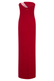 Lianne Strapless Maxi Dress Red