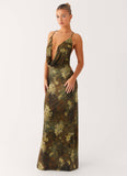 Star Fields Maxi Dress Cyber Floral