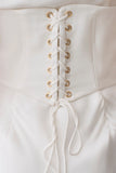 Seraphine Corset Satin Maxi Dress Ivory