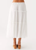 Evi Midi Skirt Ivory