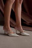 Karla Pearl Mule Ivory
