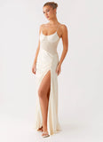 Rising Sun Maxi Dress Off White