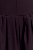 Natascha Drop Waist Cotton Midi Dress Chocolate