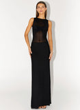 lyria Mesh Maxi Dress Black