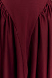 Sharon Scuba Jersey Mini Dress Wine