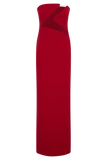 Lianne Strapless Maxi Dress Red