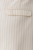 Alina Pintuck Cotton Shorts Stripe