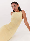 Holly Knit Maxi Dress Yellow