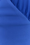Mierah Halter Midi Dress Cobalt Blue