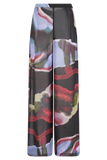 Rachel Chiffon Straight Leg Pants Multi Fluid Reverie Print