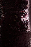 Lenor Burgundy Plunge Neck Maxi Dress