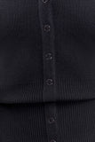 Xaden Wool Mix Knit Mini Dress Black