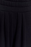 Aspen Gathered Wide Leg Jogger Black