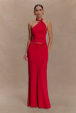 Mariposa Slinky Halter Top Red