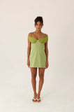 Caterina Mini Dress Fern Green