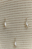 Aletta Knit Pearl Halter Top Ivory