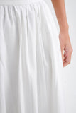 Clarence Linen A Line Maxi Skirt White