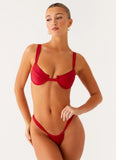 Airlie Balconette Bikini Top Deep Red