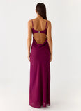 Alouette Maxi Dress Plum